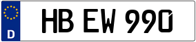 Trailer License Plate
